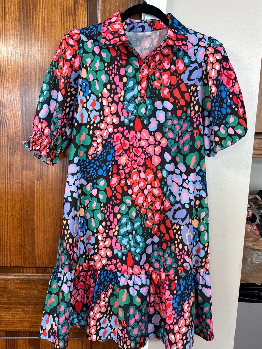 Women’s Multi-Color Floral Print Midi Dress